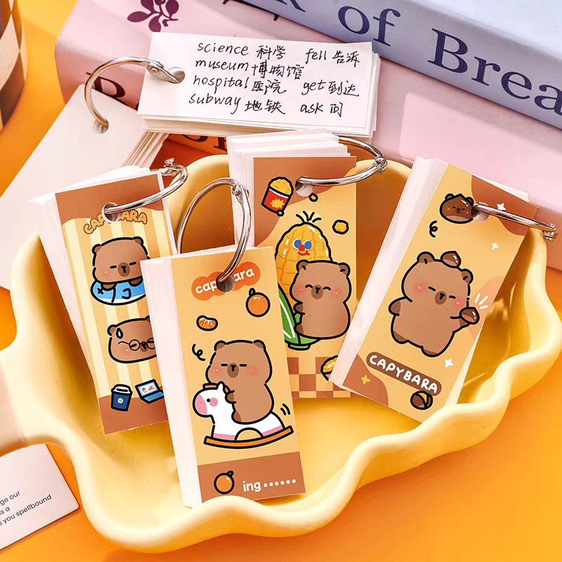 Flashcard capybara nhỏ 220