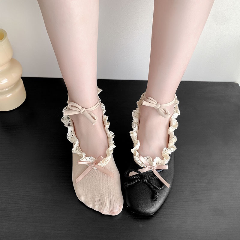 Tất balle ren bèo nơ 1033