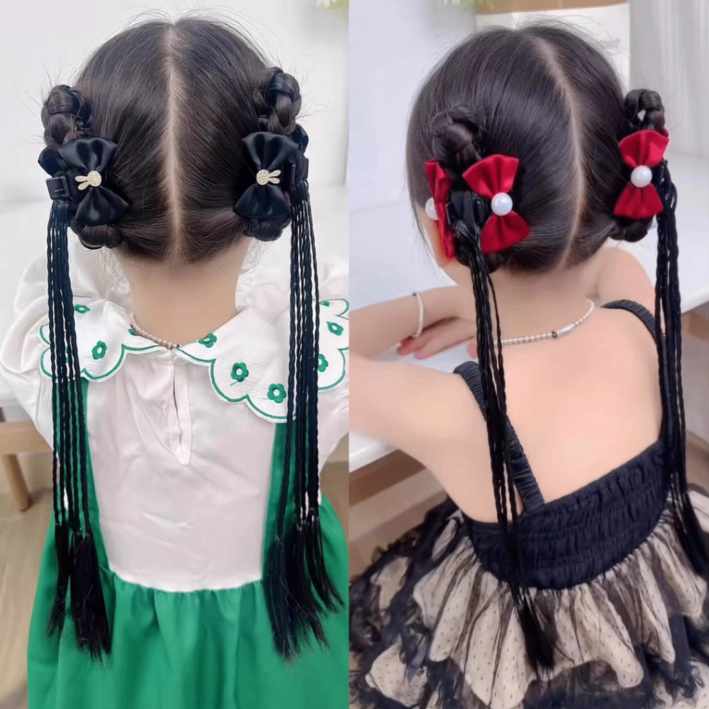 Set 2 gắp tóc giả cho bé các loại 1719