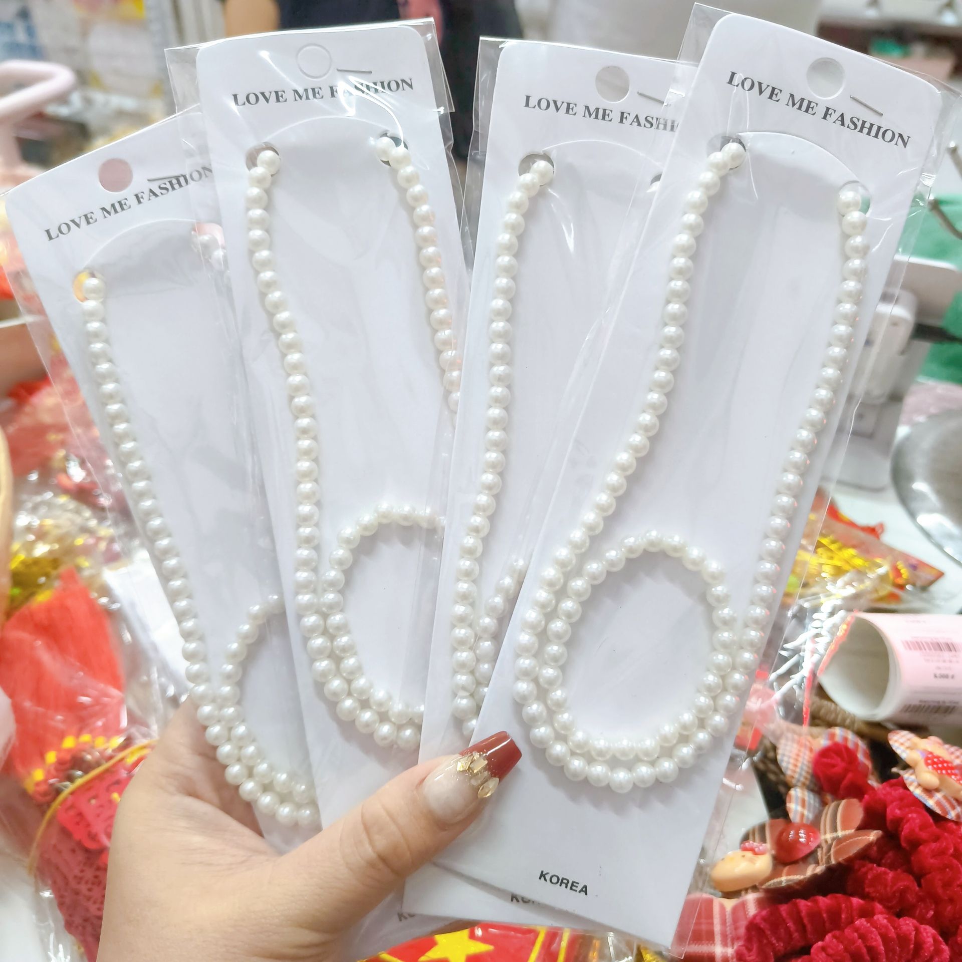 Set vòng cổ vòng tay ngọc cho bé 094