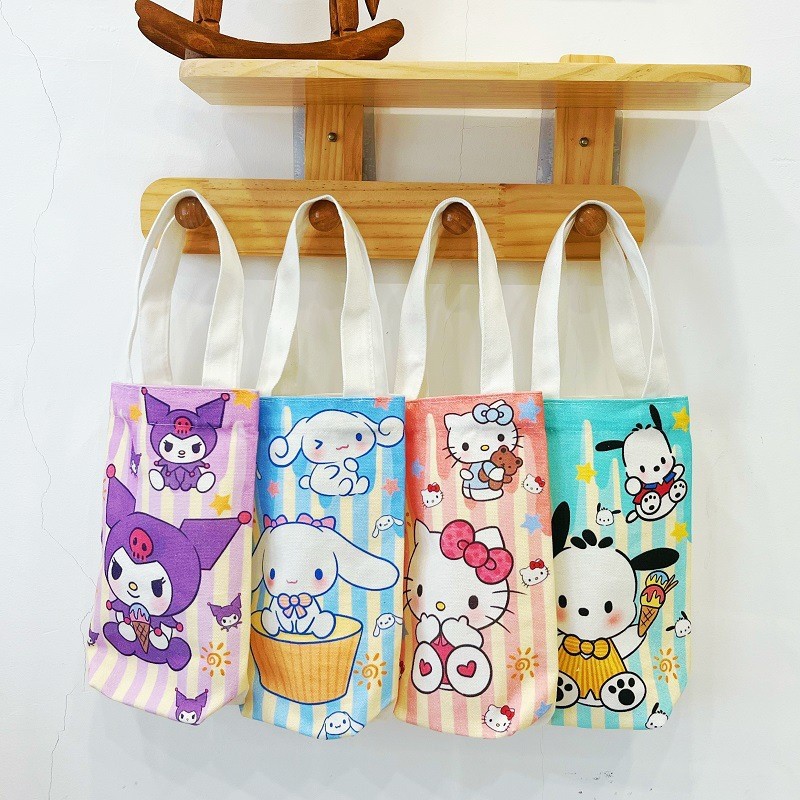 Túi vải đựng bình nước sanrio 1012