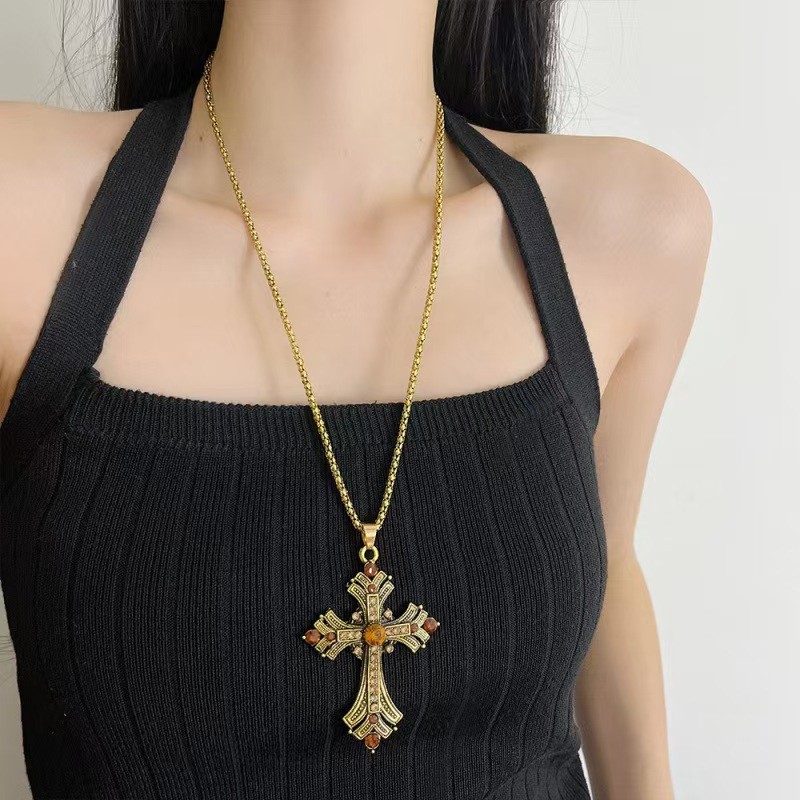 Vòng cổ thánh giá vàng cổ lớn 158