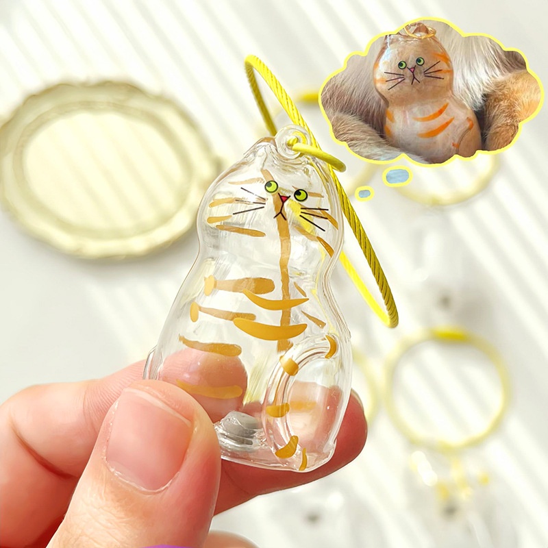 Móc khoá đựng lông mèo 022
