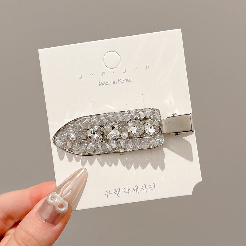 Kẹp lưỡi vịt đá trắng 4829