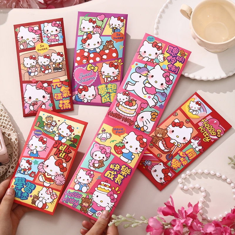 Set 6 bao lì xì hello kitty 1909