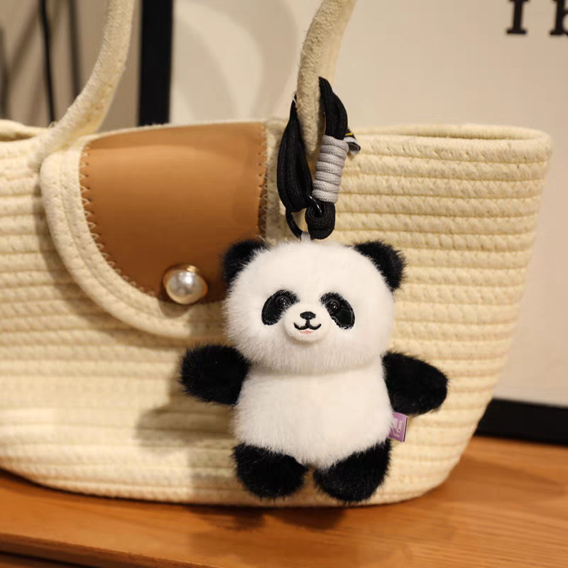 Móc khoá bông gấu trúc 025