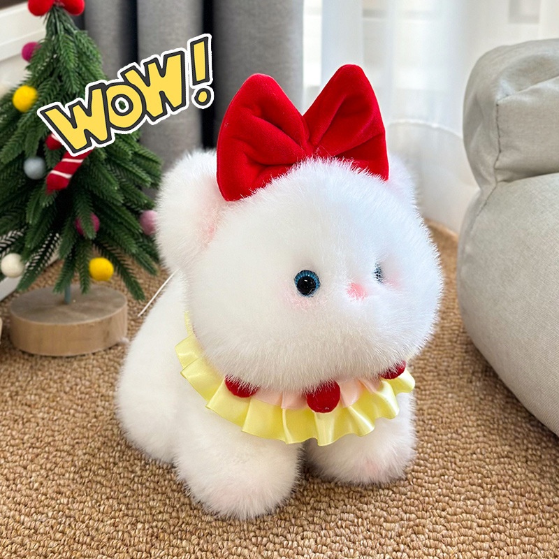 Gấu bông cún xù đeo nơ 1031