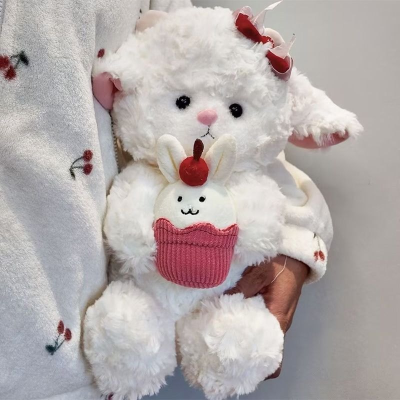 Gấu bông 22cm cừu bánh sn 1025