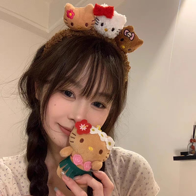 Cài bông 3 đầu hello kitty 1415