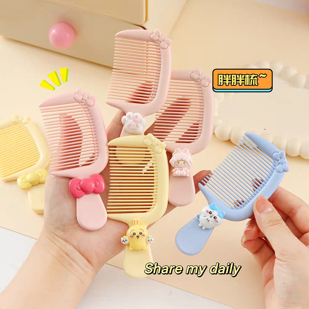 Lược béo đính charm 186