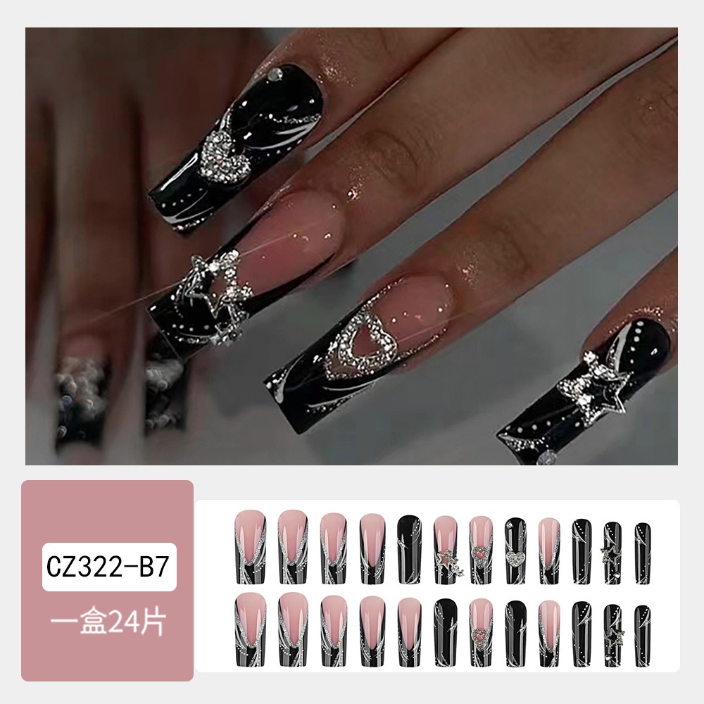 Set 24 móng tay giả cz322