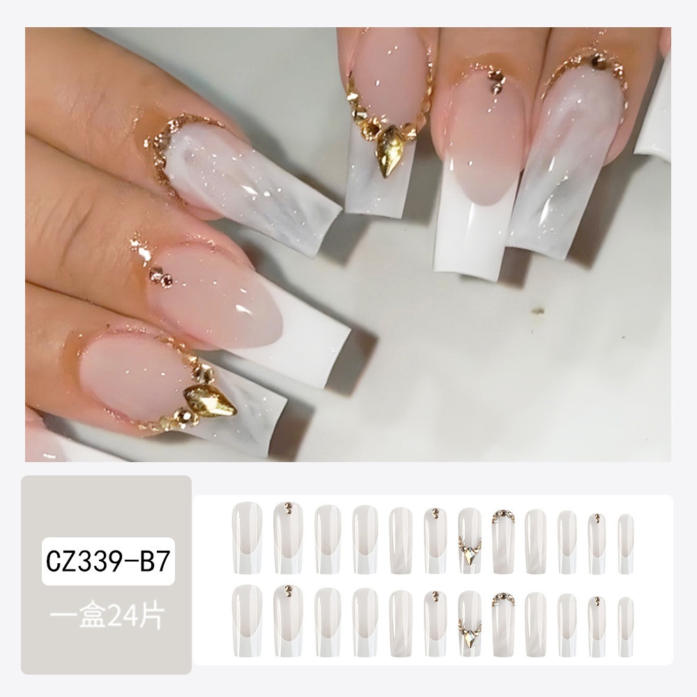 Set 24 móng tay giả cz339