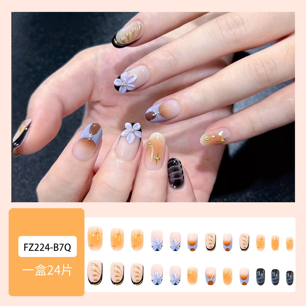 Set 24 móng tay giả fz224