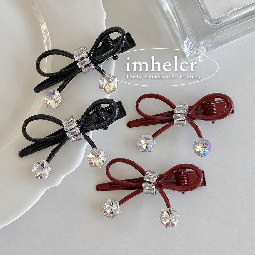 Kẹp mỏ vịt nơ đá mảnh 4997