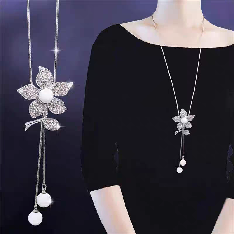 Vòng cổ dài tn hoa đá 242