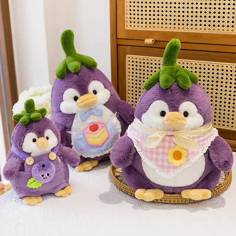 Gấu bông chim cánh cụt cà tím 40cm 1099