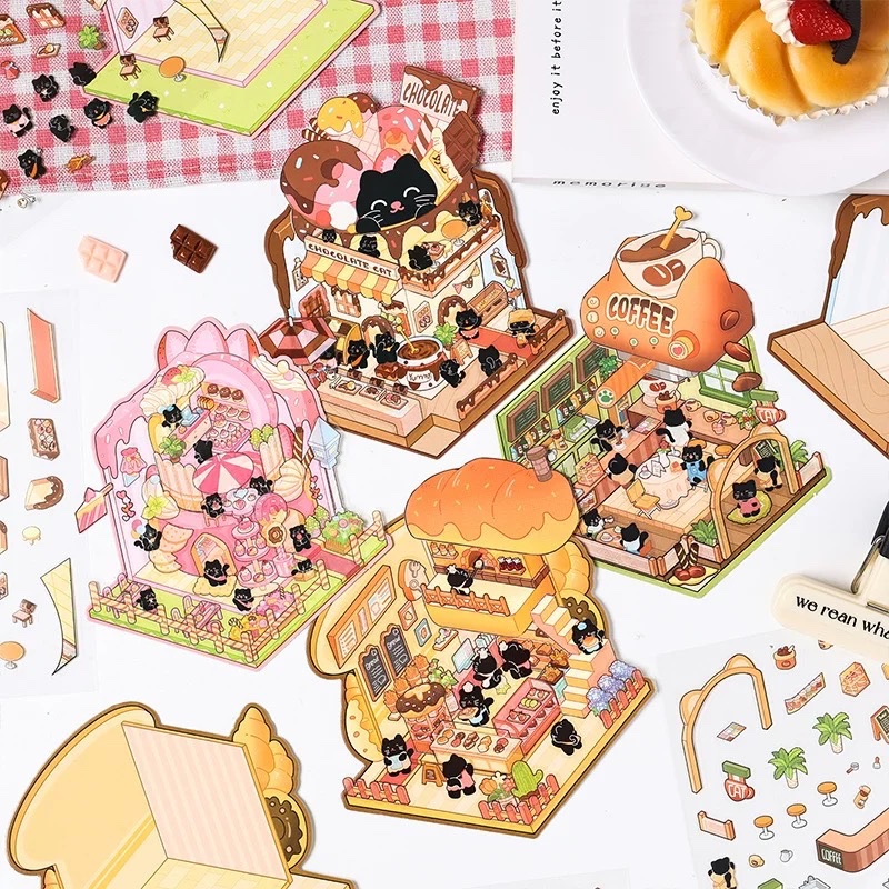 Set sticker decor tiệm bánh ngọt 784