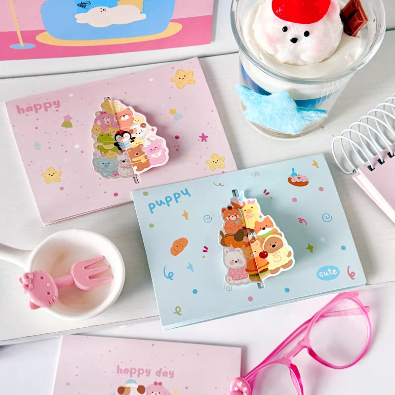 Thiệp hoạt hình 3d cute 1115