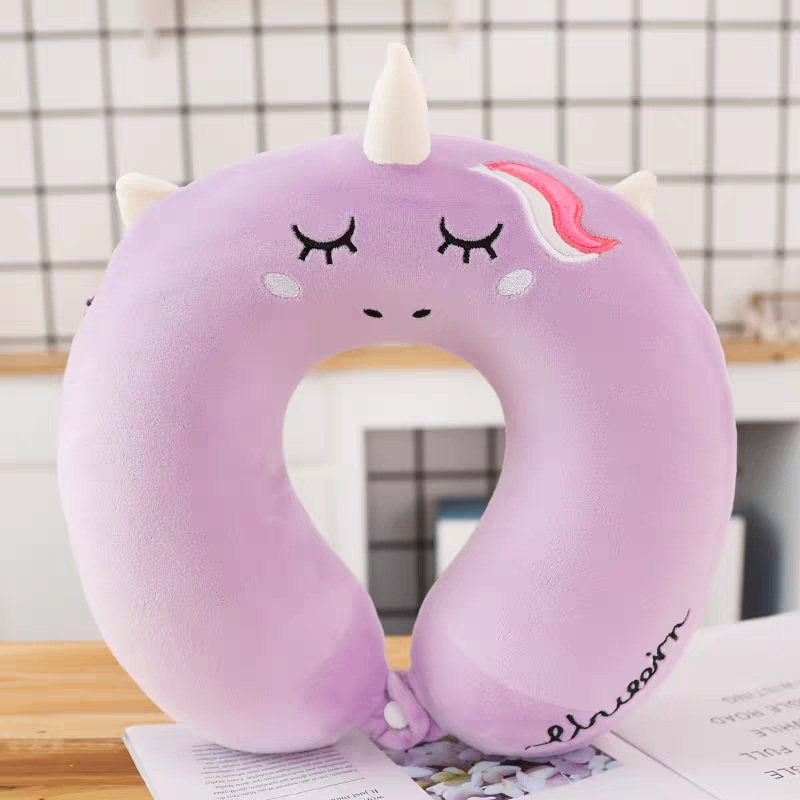 Gối cổ pony tím 065