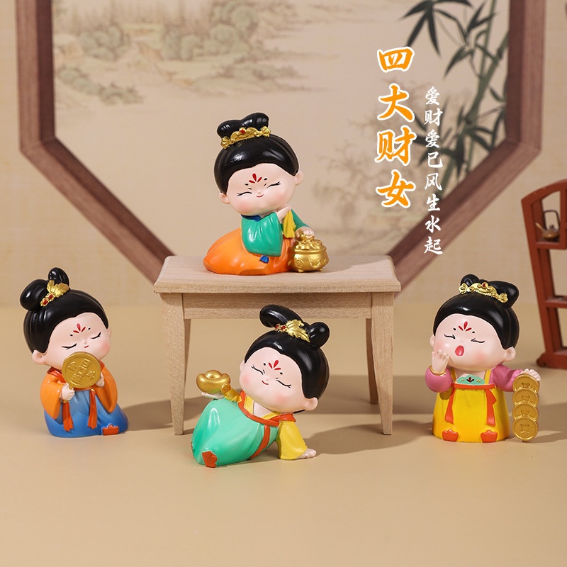 Mô hình Tứ đại tài nữ set 4 nàng 694