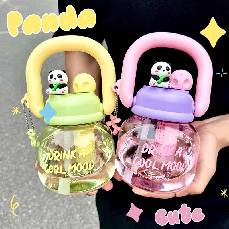 Bình nước quai lớn panda lùn 800ml 312