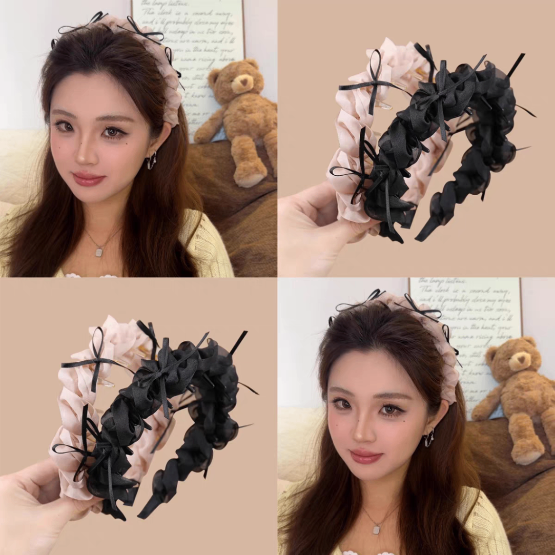 Cài răng lớn voan nơ 1659