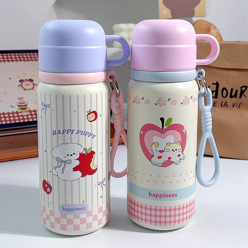 Bình nước giữ nhiệt cốc hồng 327