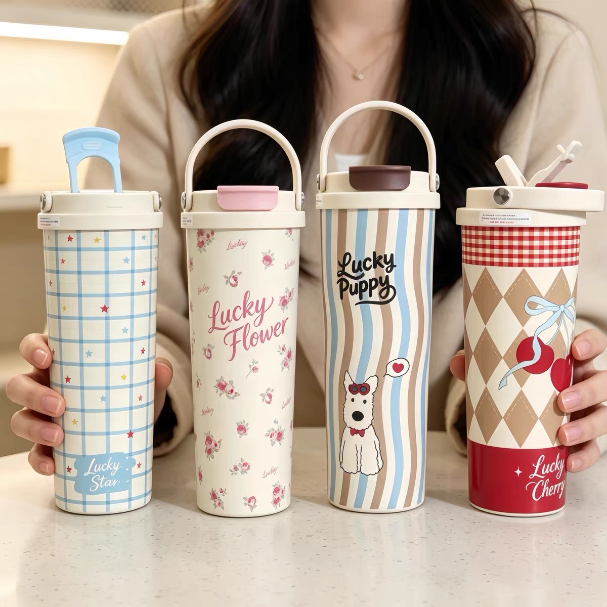 Bình nước giữ nhiệt lucky 700ml 330