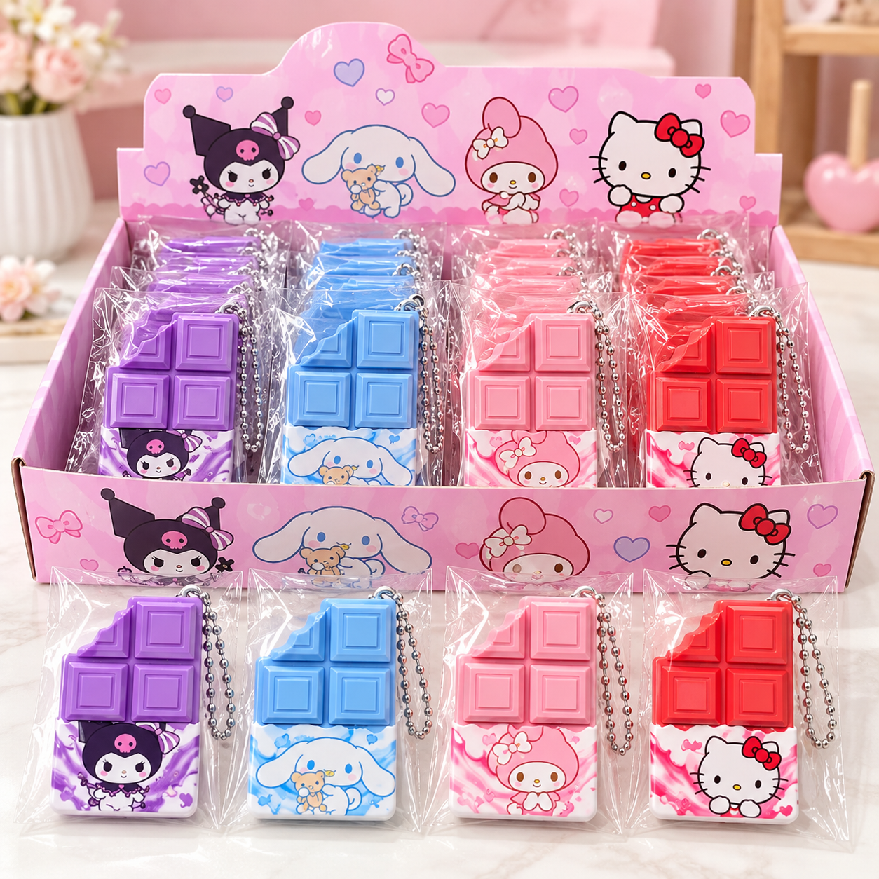 Móc khoá bàn phím socola sanrio 741