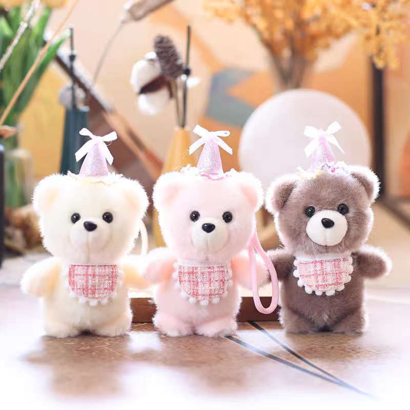 Móc khoá bông gấu sinh nhật 1028
