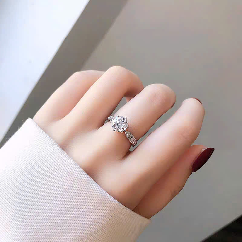 Nhẫn xi mạ tốt hạt xoàn 355