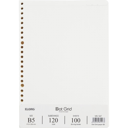 Ruột sổ còng Chấm B5 100 tờ 547