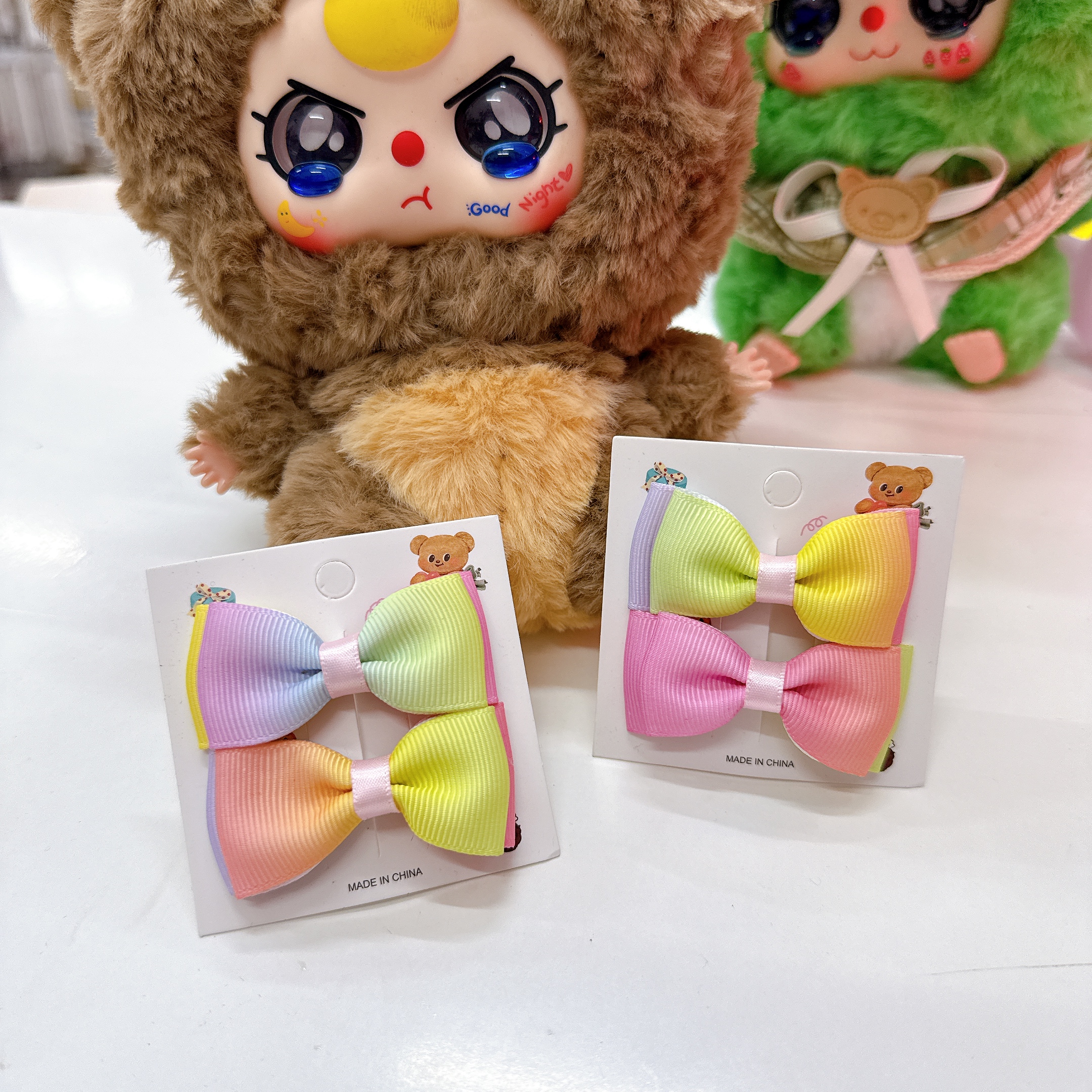 Set 2 kẹp nơ pastel nhỏ 5048