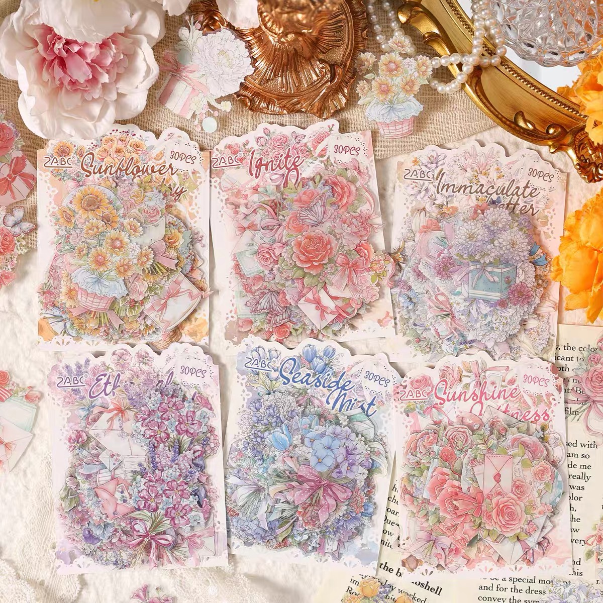 Set 30 sticker hoa 990