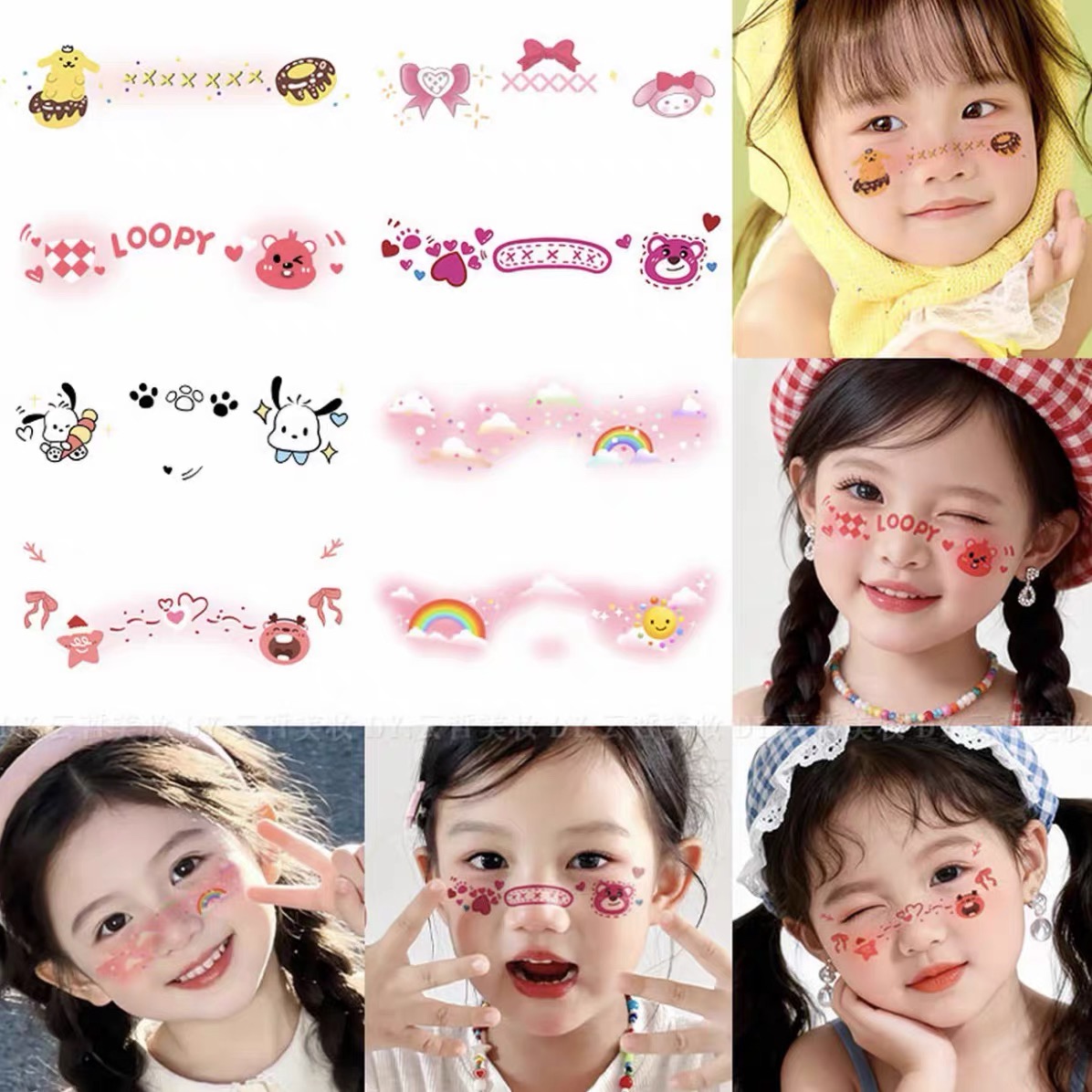 Set 5 tấm hình xăm make up 1981