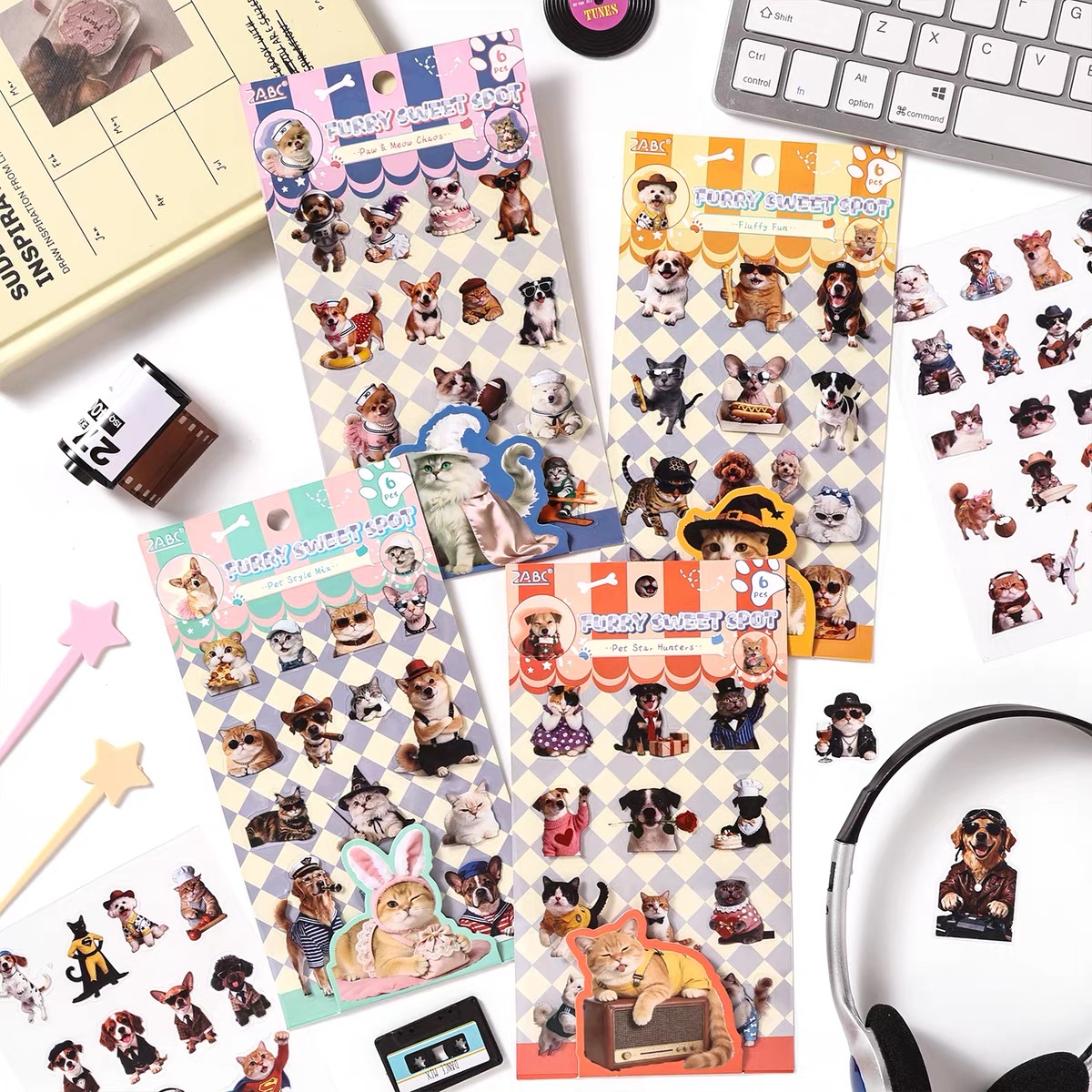 Set 6 tấm sticker cún cưng 985