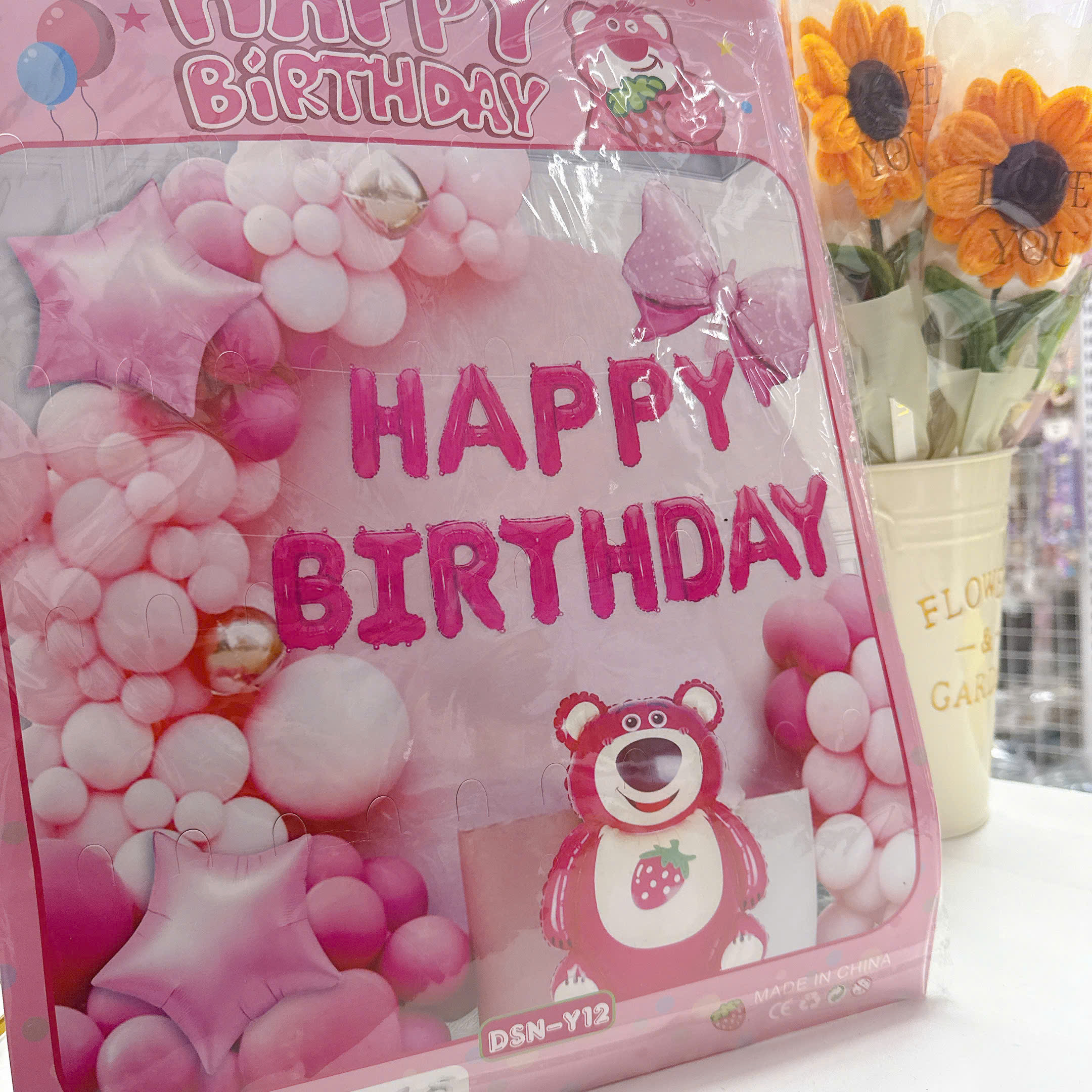 Set sinh nhật gấu dâu lotso 284