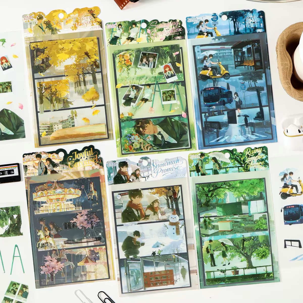 Set sticker anime thanh xuân 987