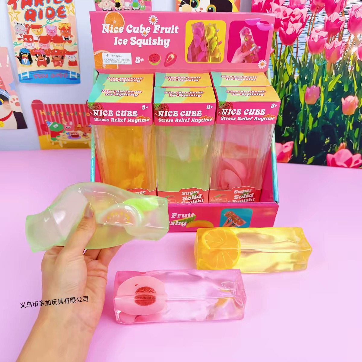 Squishy khối charm trái cây 734