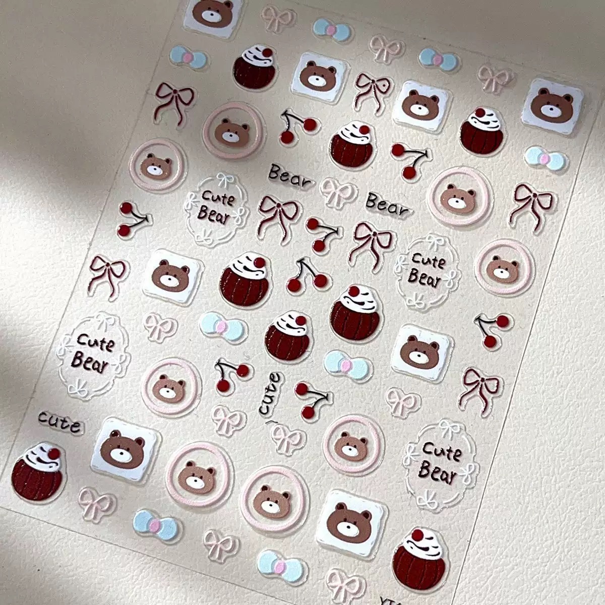 Sticker dán móng Gấu nâu 1969