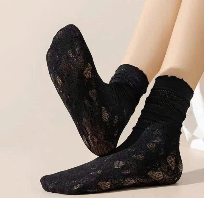 Tất cao cổ ren lưới 1721