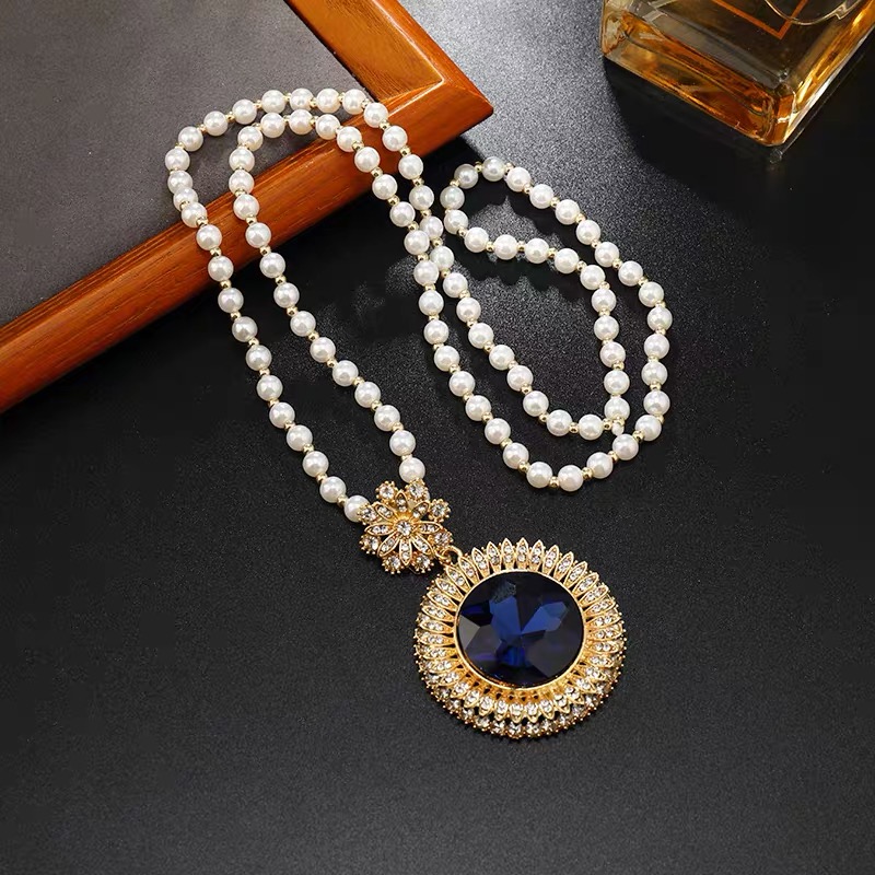 Vòng cổ ngọc đá lớn Đá tròn 1029