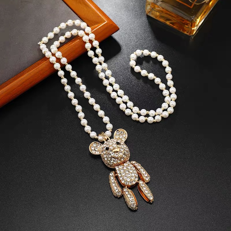 Vòng cổ ngọc đá lớn Gấu 1030