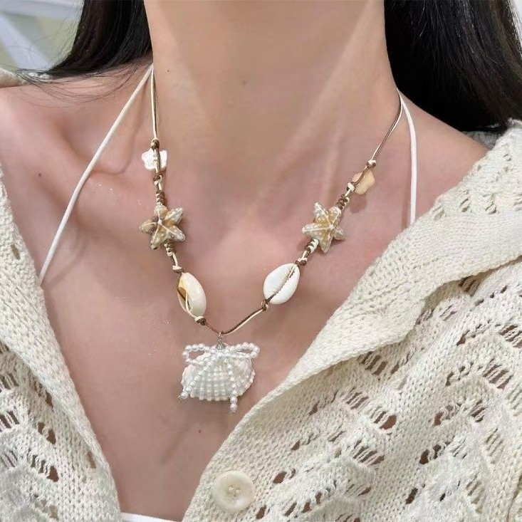 Vòng cổ sao biển vỏ sò ngọc 900