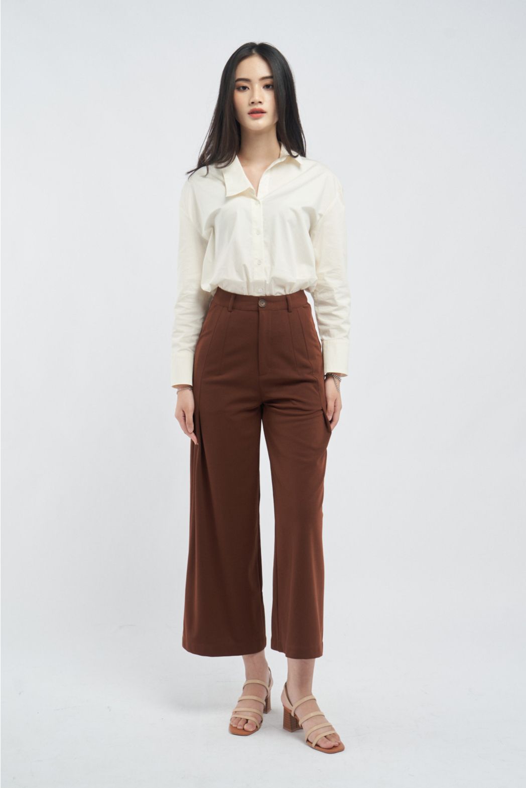 QUẦN VẢI TRƠN FORM WIDE LEG
