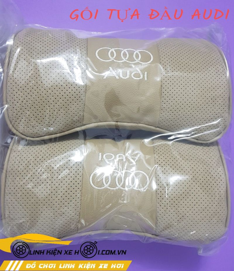 GỐI TỰA ĐẦU AUDI MÀU TRẮNG