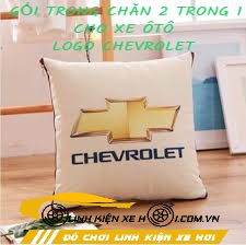 GỐI TRONG CHĂN 2 TRONG 1 CHO XE ÔTÔ LOGO CHEVROLET