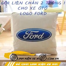 GỐI LIỀN CHĂN 2 TRONG 1 CHO XE ÔTÔ LOGO FORD