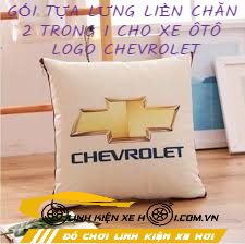 GỐI TỰA LƯNG LIỀN CHĂN 2 TRONG 1 CHO XE ÔTÔ LOGO CHEVROLET