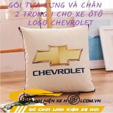 GỐI TỰA LƯNG VÀ CHĂN 2 TRONG 1 CHO XE ÔTÔ LOGO CHEVROLET